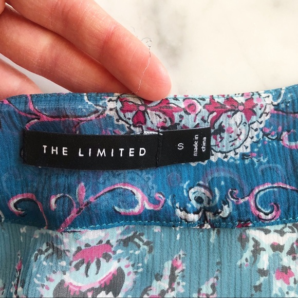 The Limited Paisley Silk Blouse - Picture 8 of 8